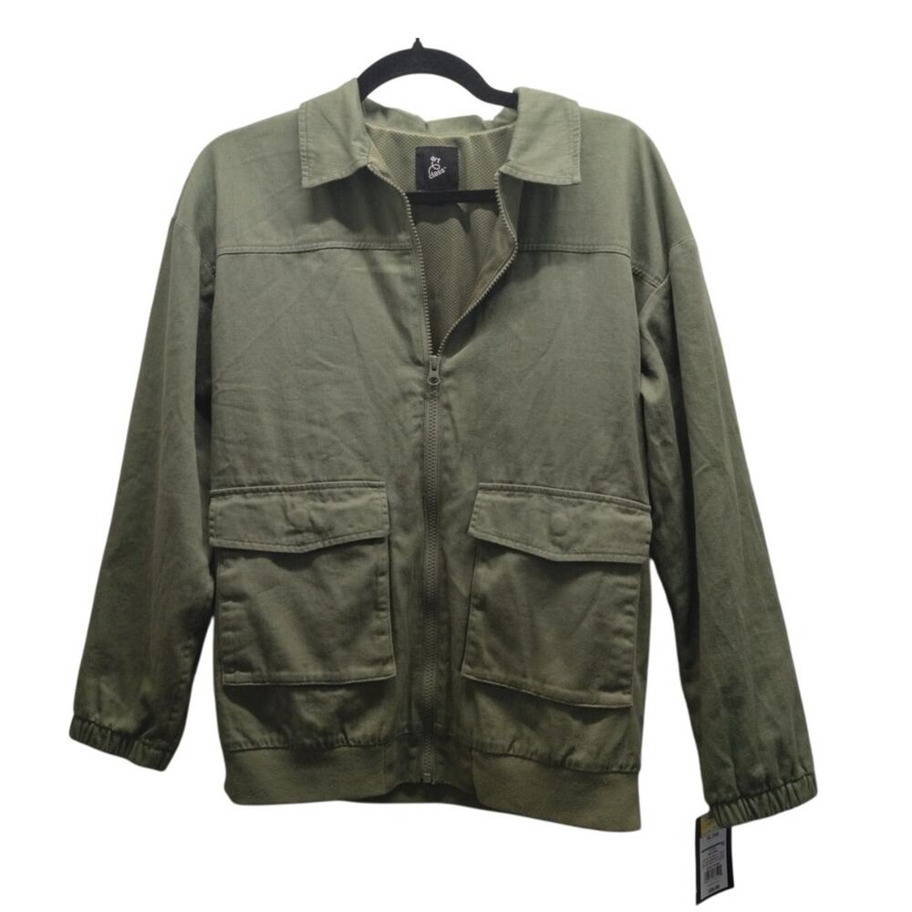 Art Class NWT Kids' Size XL Green Collared Zip-Up Jacket with Pockets *FLAW*